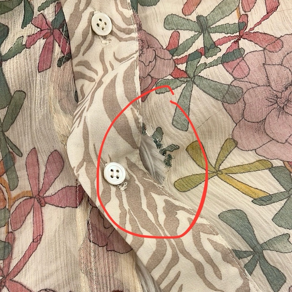 Reformation Floral Patchwork Button Down Shirt - Picture 10 of 12
